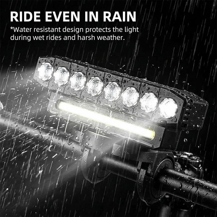 3-Mode LED Bicycle Safety Light 🚴♂️💡 | Ultra-Bright Headlamp & Rear Warning Combo 🔥
