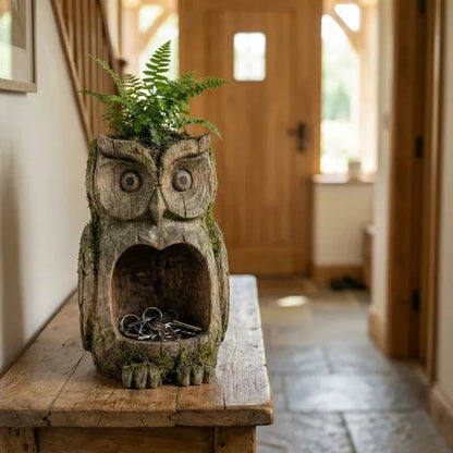 🎁LAST DAY 50% OFF - 🦉The Quiet Watcher - Owl in the Garden | Carved from Solid Wood (✨Same as in the video)