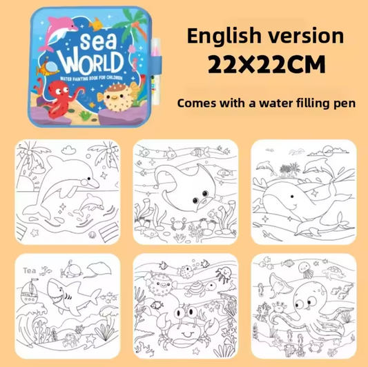 Reusable Kids Magic Water Book