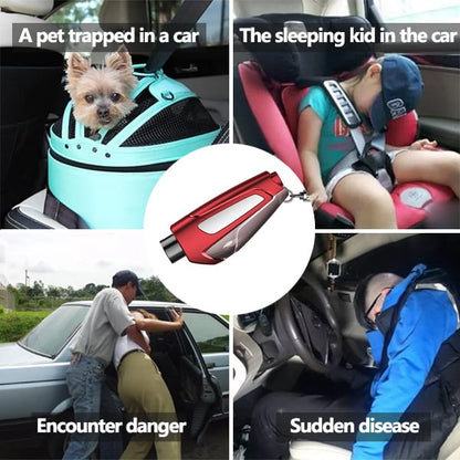 🔥Car Safety Hammer Tool Car Window Breaker Keychain