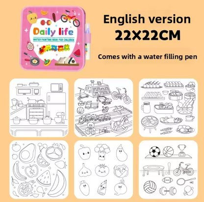 Reusable Kids Magic Water Book