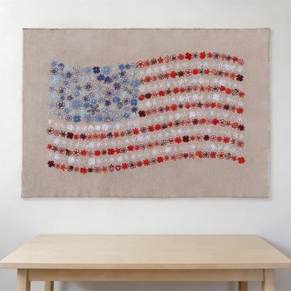 🔥LAST DAY 49% OFF - 🌸Red, White & Bloom Embroidery Kit