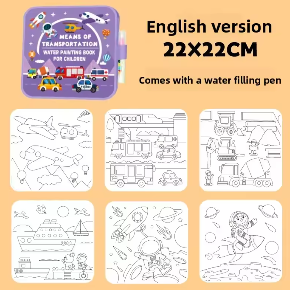 Reusable Kids Magic Water Book