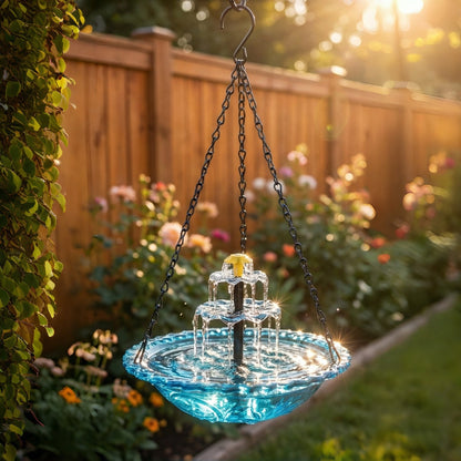 🔥🌿 New Year Special 59% OFF – Solar Powered Hanging Bird Fountain 🐦💧