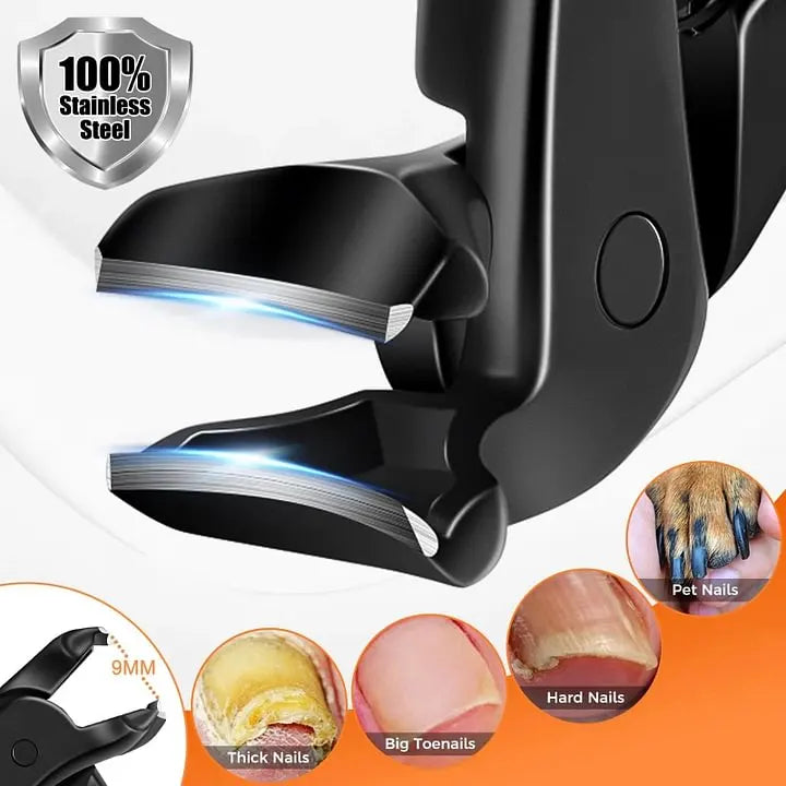 Nail clippers with a large, easy-to-grip handle, designed specifically for middle-aged and elderly people.