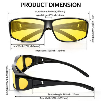 🔥LAST DAY ON SALE✨ Night Vision Driving Glasses, Anti-glare Polarized