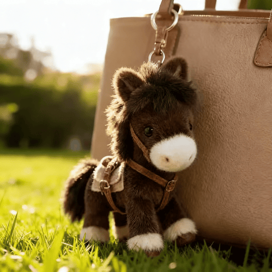 💖 Final Hours Deal – Soft Pony Doll Key Pendant, Adorable Horse Charm for Bags & Keys | 2026 Gift Idea