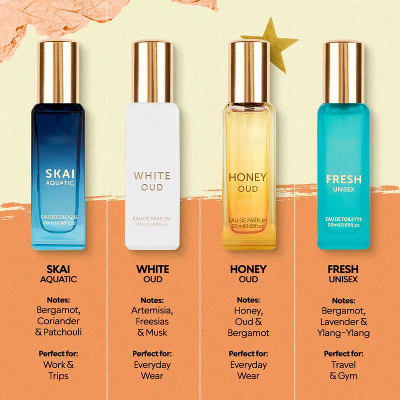 🎁The Best Valentine Gift for Men 🔥Men's Long‐Lasting Perfume 4-in-1 Gift Set