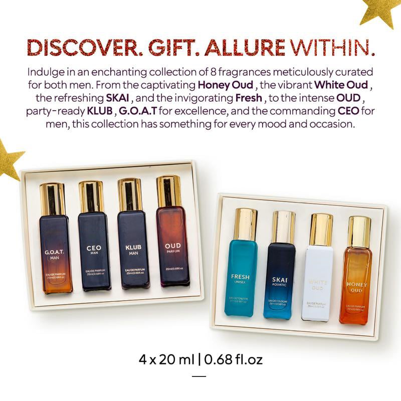 🎁The Best Valentine Gift for Men 🔥Men's Long‐Lasting Perfume 4-in-1 Gift Set