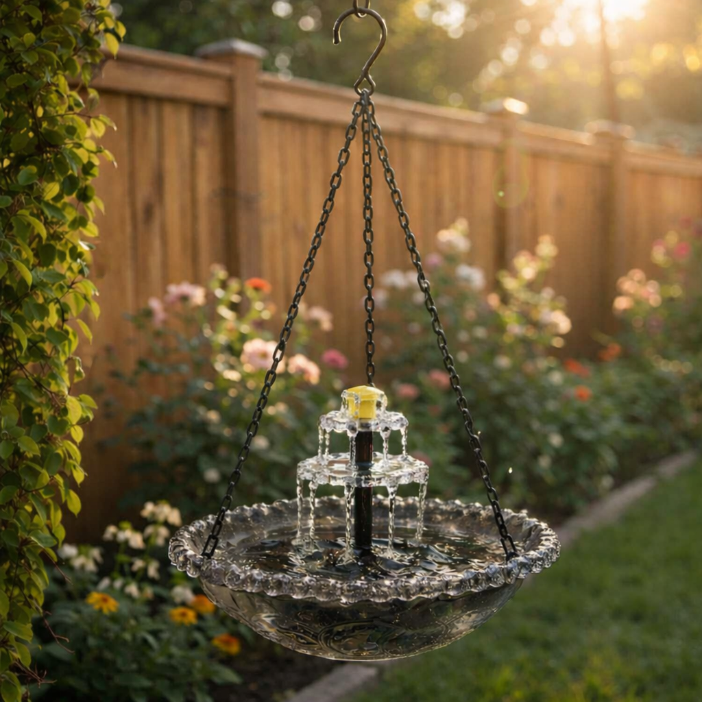 🔥🌿 New Year Special 59% OFF – Solar Powered Hanging Bird Fountain 🐦💧