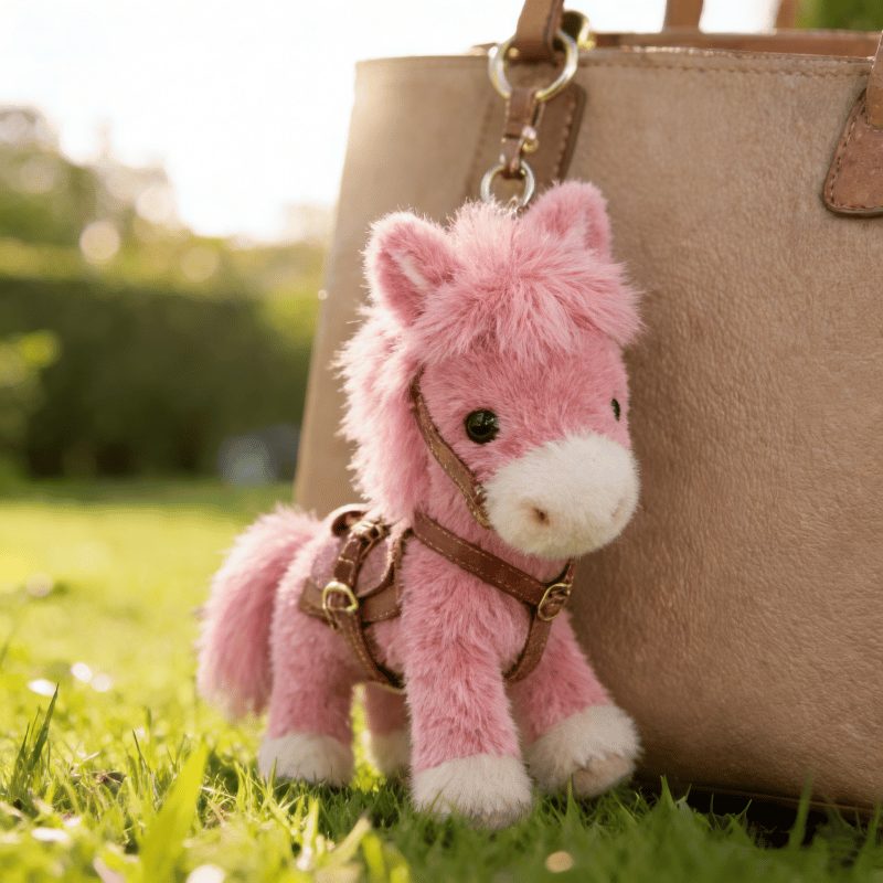 💖 Final Hours Deal – Soft Pony Doll Key Pendant, Adorable Horse Charm for Bags & Keys | 2026 Gift Idea