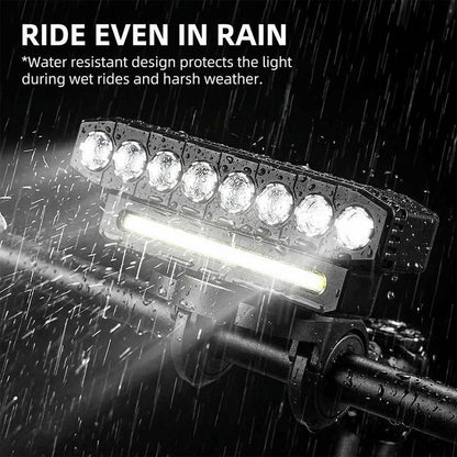 3-Mode LED Bicycle Safety Light 🚴‍♂️💡 | Ultra-Bright Headlamp & Rear Warning Combo 🔥