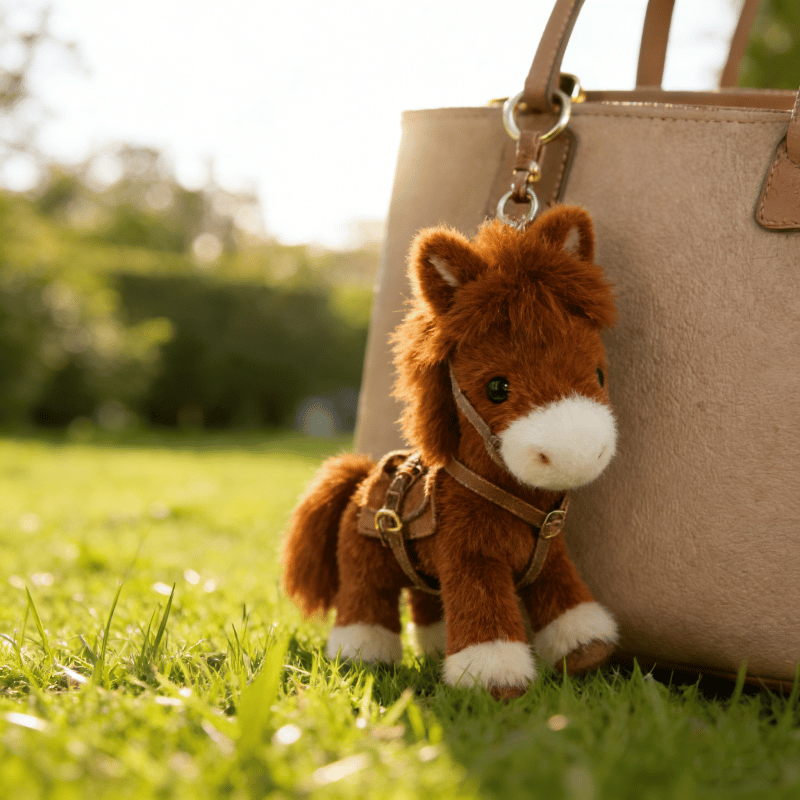 💖 Final Hours Deal – Soft Pony Doll Key Pendant, Adorable Horse Charm for Bags & Keys | 2026 Gift Idea