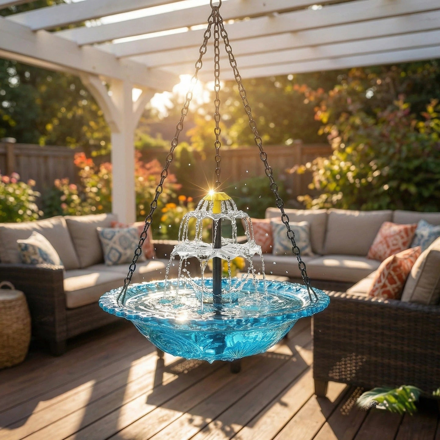 🔥🌿 New Year Special 59% OFF – Solar Powered Hanging Bird Fountain 🐦💧